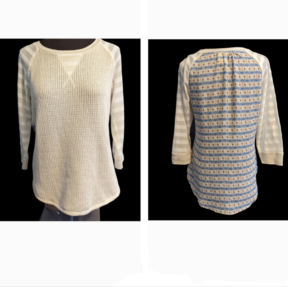 Anthropologie One September Milla knit top, Medium